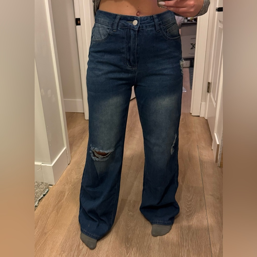 Commense wide leg jeans size small